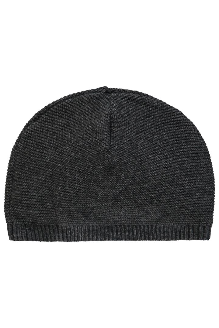 Organic Baby-Strickmütze grau