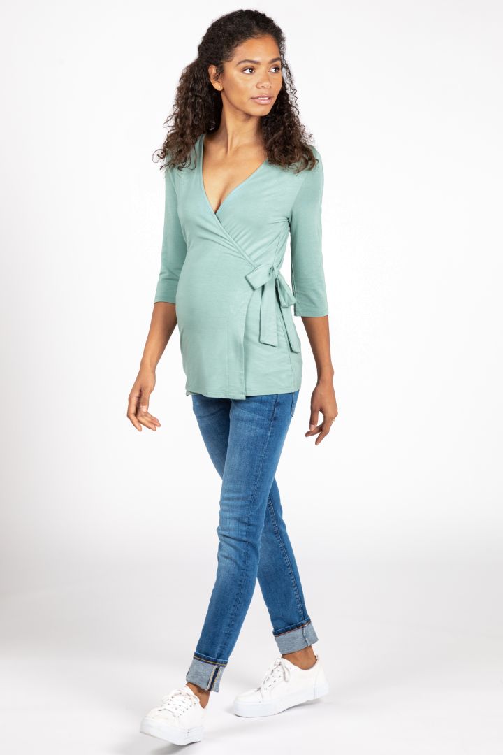 Eco Viscose Skin to Skin Baby Bonding Shirt sage