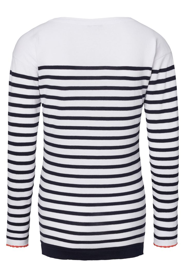 Organic Umstandspullover mit Streifen