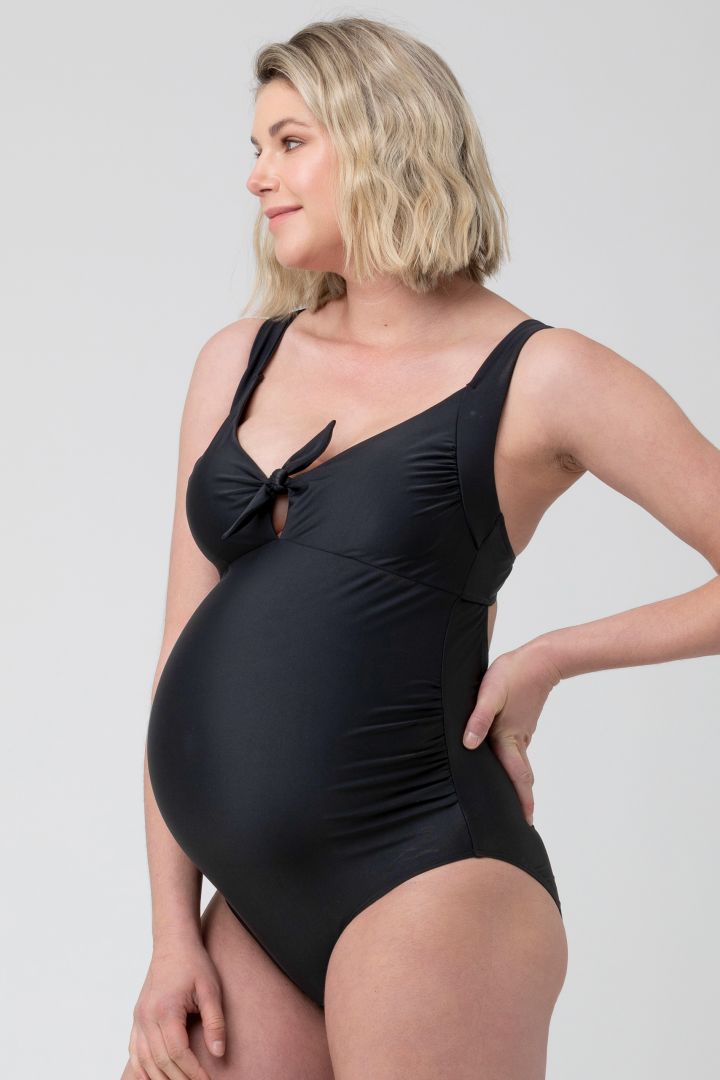 Umstandsbadeanzug mit Bindedetail