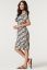 Preview: Maternity and Nursing Dress with Leaves Print