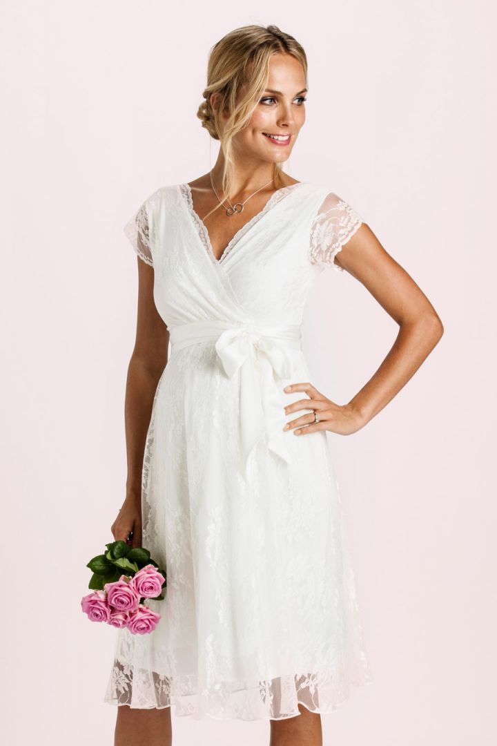 Umstandsbrautkleid Spitze