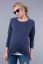 Vorschau: Umstands- und Stillsweater mit Crossover Saum blau