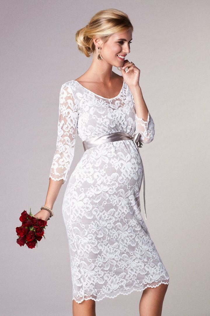 Lace Maternity Wedding Dress