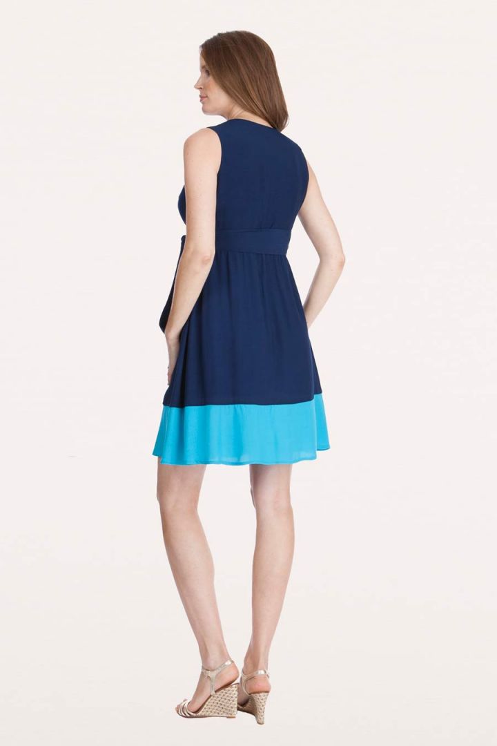 Umstandskleid im Colour Block Design