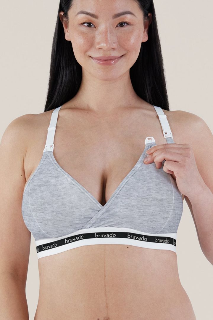 Eco Original Umstands und Still BH grau melange