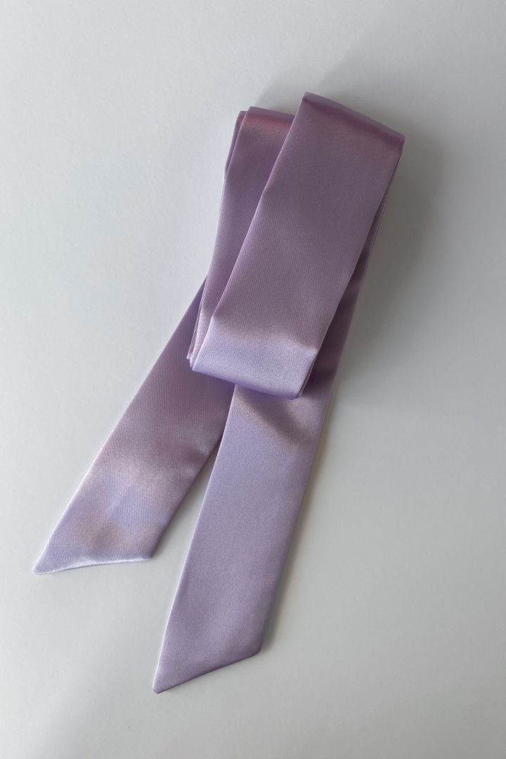 Satinschärpe lavendel