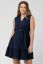 Preview: Maternity and Nursing Dress with Flounces navy
