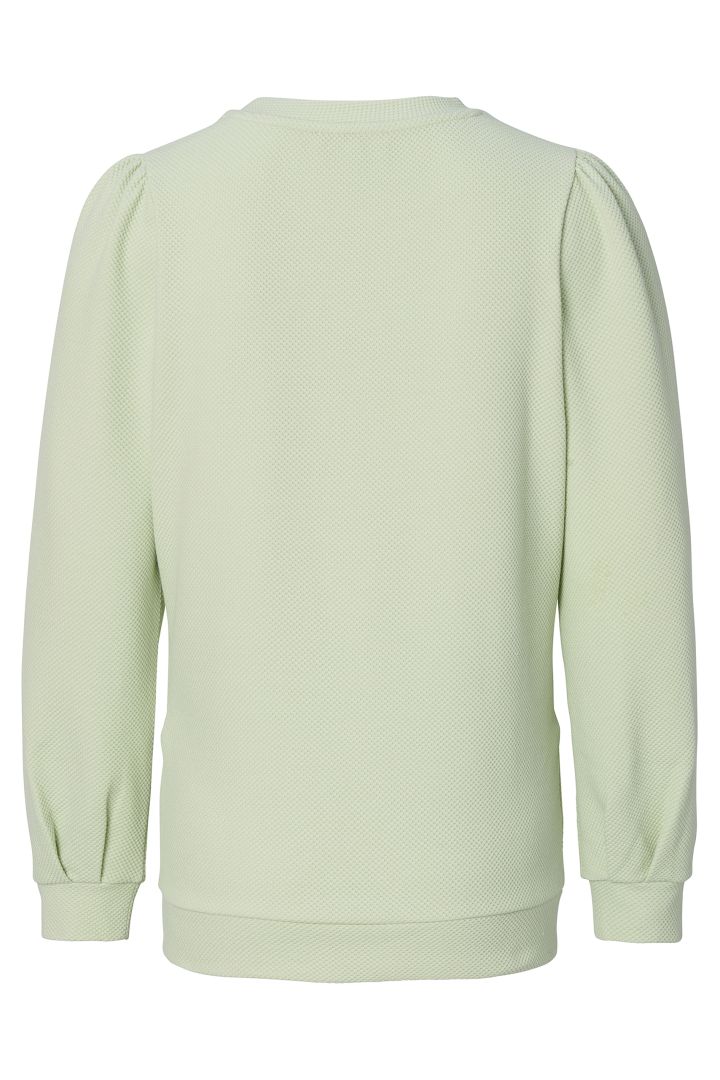 Maternity and Nursing Sweater with Puffy Sleeves