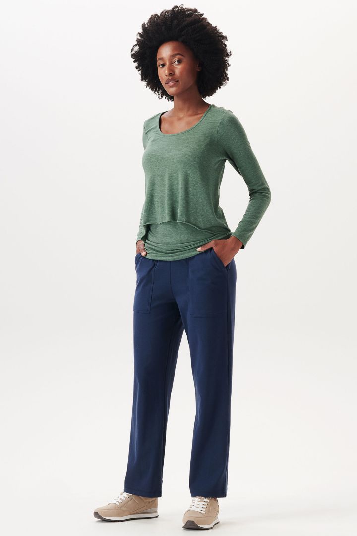 Eco Double Layer Umstands- und Stillshirt grün