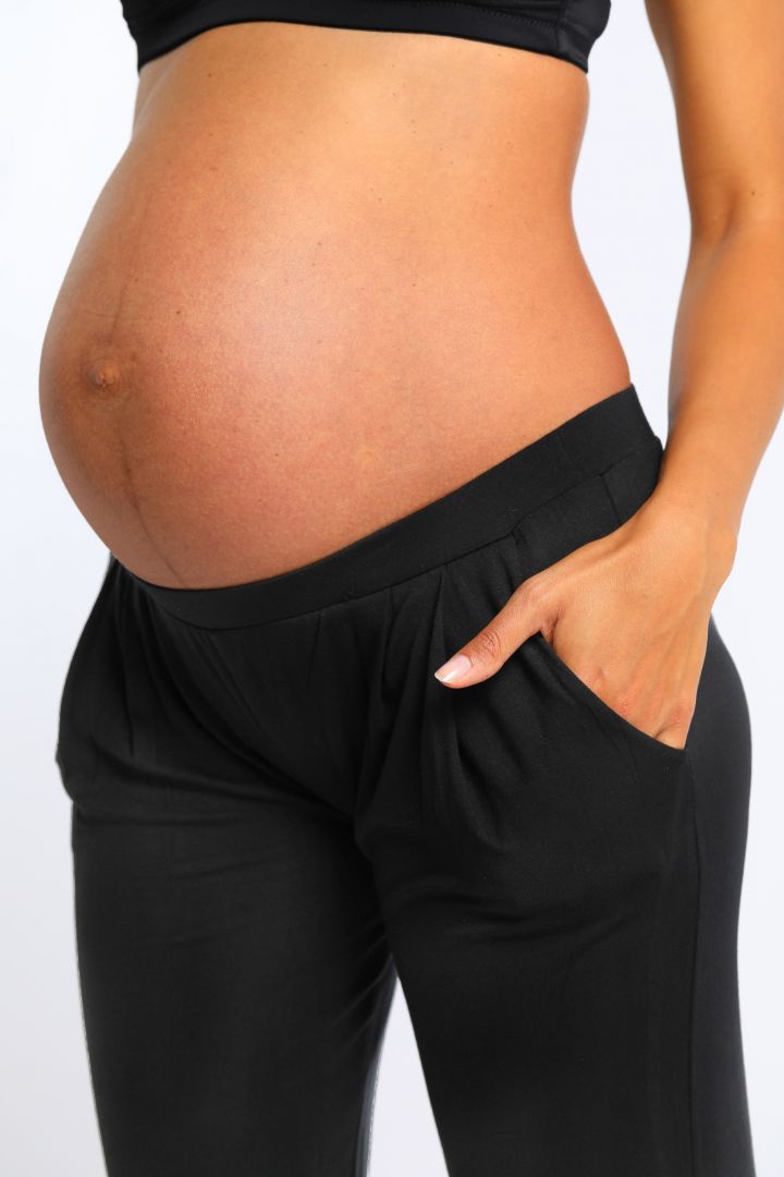 Modal Maternity Trousers with Elastic Waistband