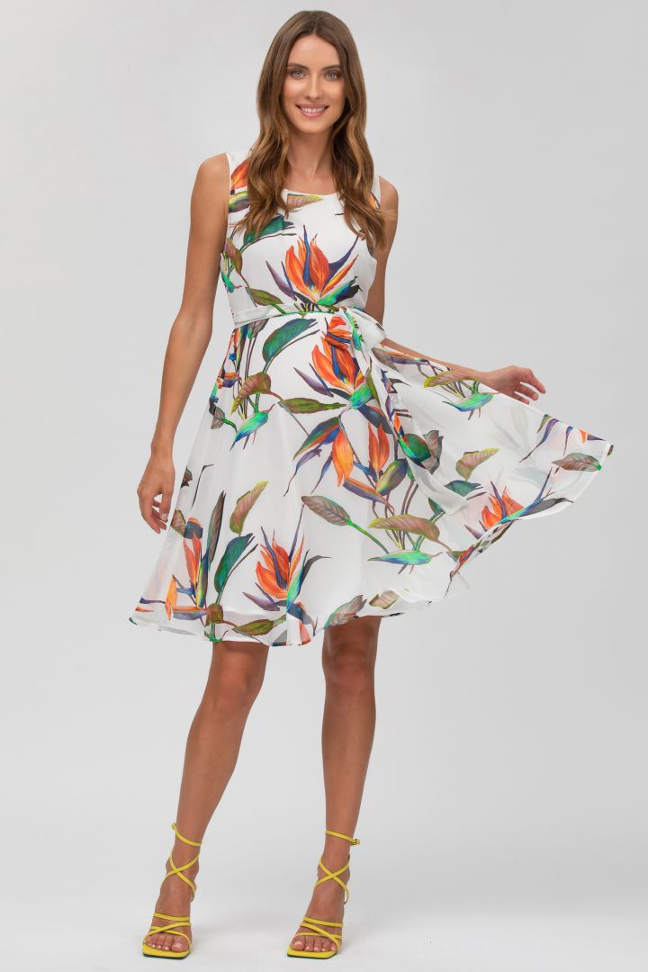 Umstandskleid mit Strelizien Print