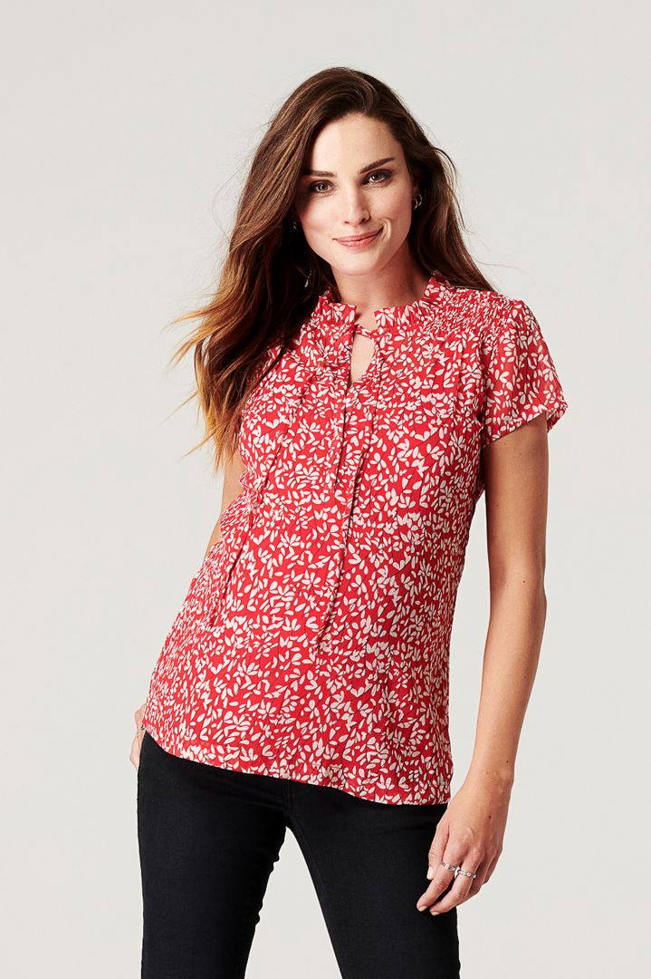 Maternity and Nursing Blouse from Recycled Material