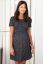 Preview: Spotted Maternity and Nursing Dress Short Sleeves black/white