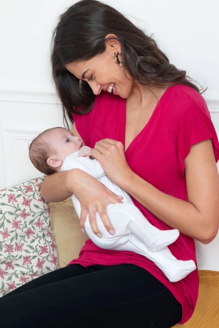 Ecovero Umstands- und Stilltunika berry