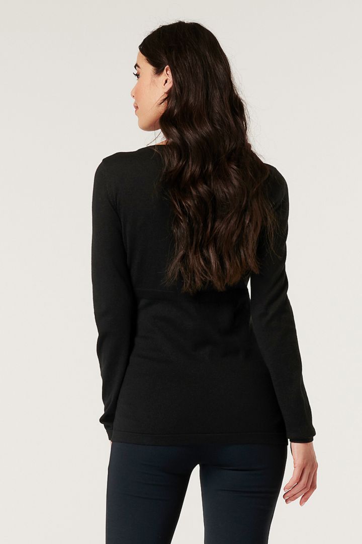 Organic Maternity Jumper with Lace