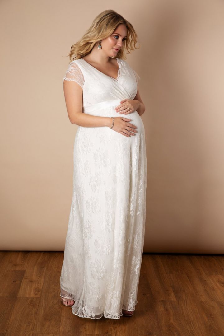 Plus Size Maternity Wedding Dress Long