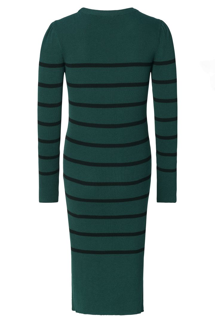 Umstands-Strickkleid gestreift