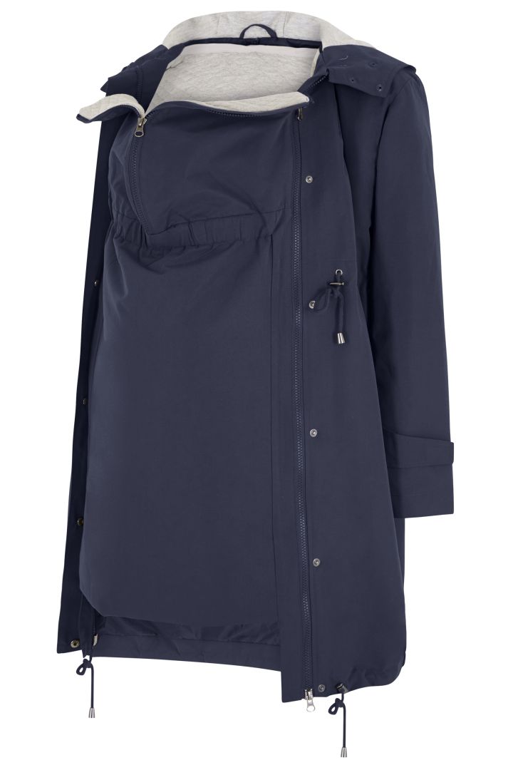 Lightweight Umstandsparka und Tragejacke navy