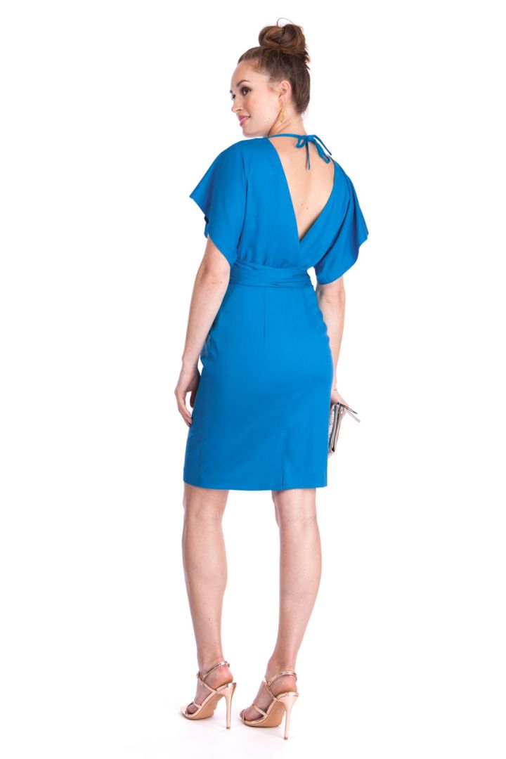 Kimono Umstandskleid mit Rückenausschnitt