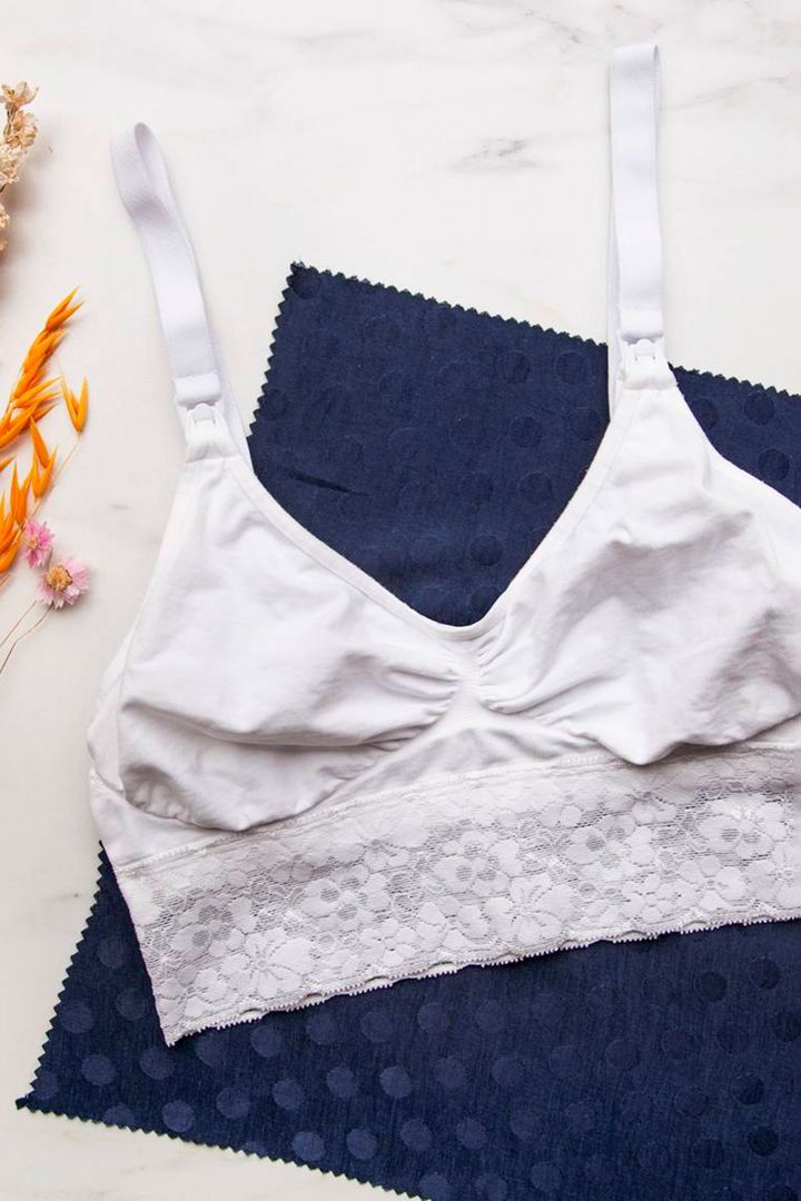 Still Bustier mit Spitze weiß