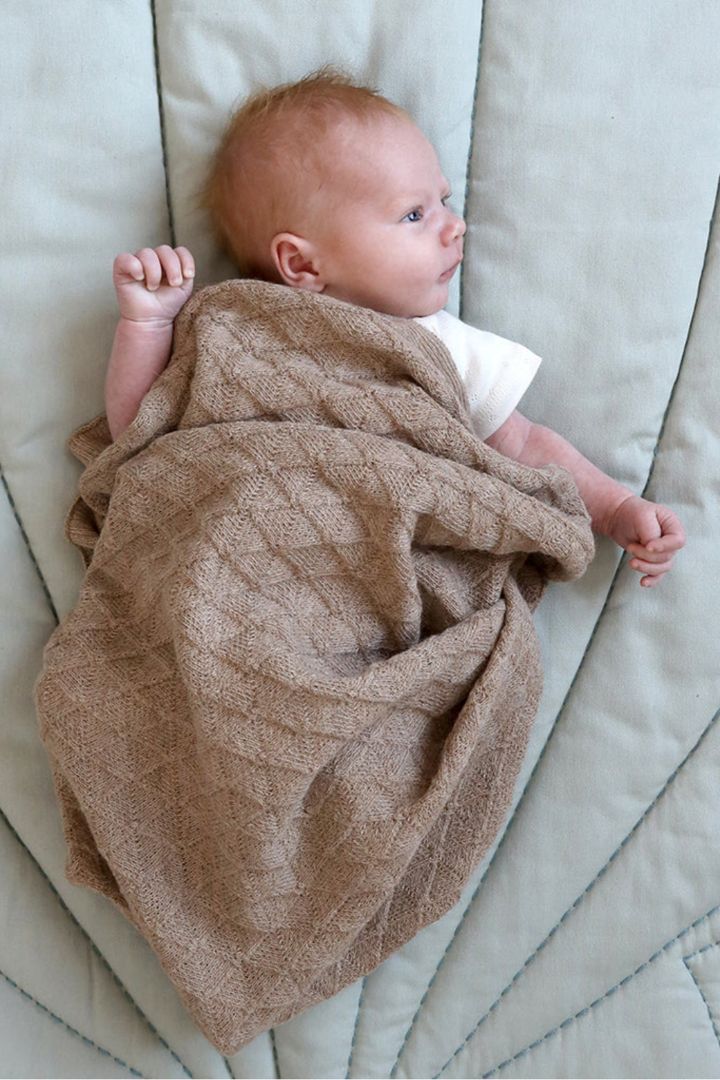 Organic Spielmatte und Krabbeldecke Muschel mint