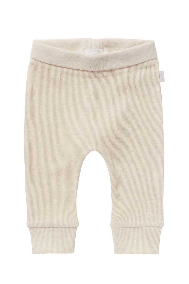 Rib Knit Baby Trousers beige