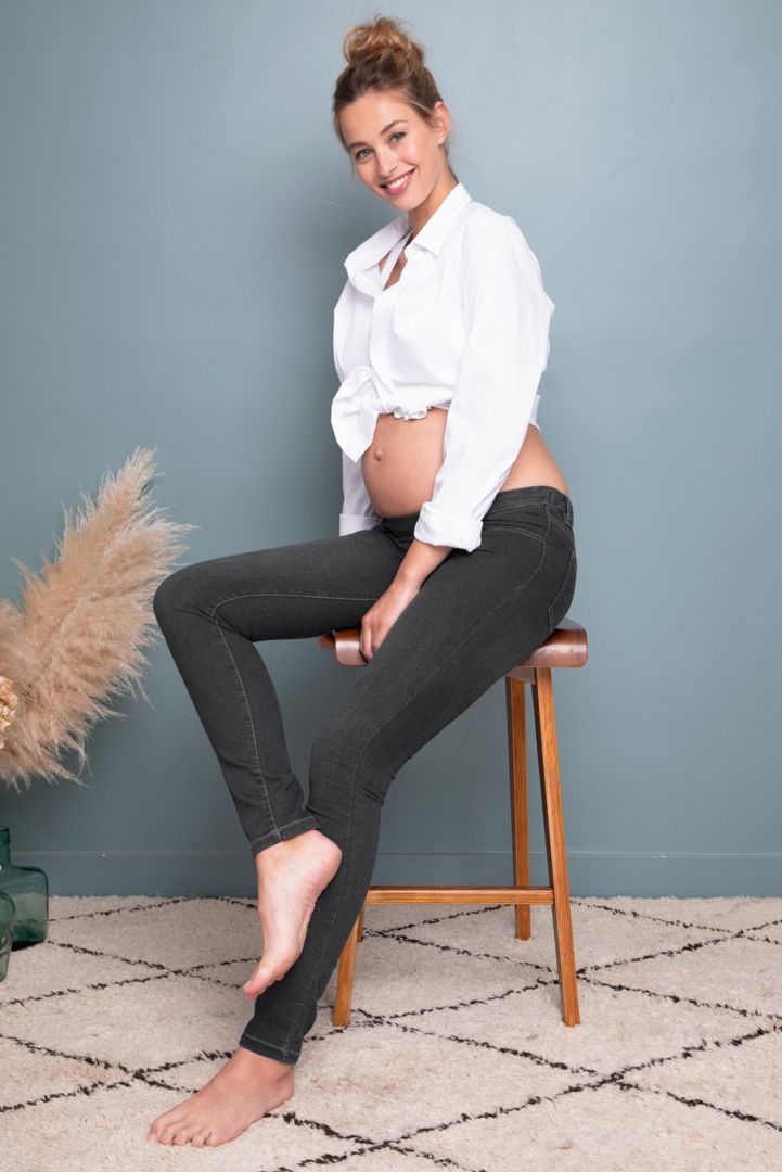 Slim Fit Underbump Maternity Jeans grey