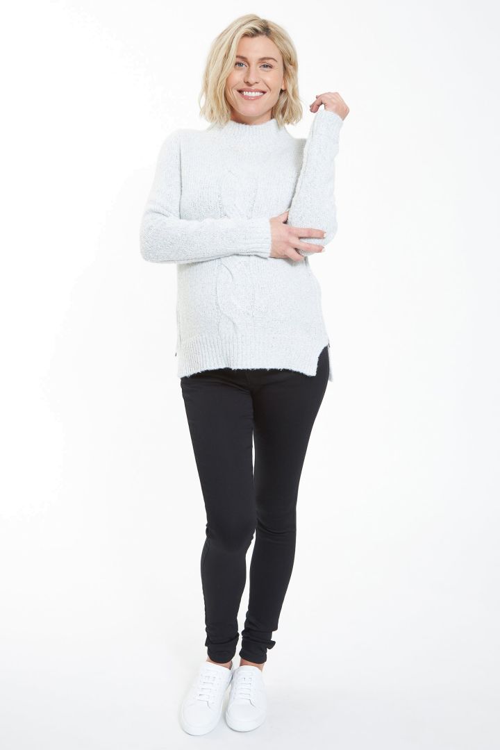 Skinny Umstands Jeggings mit Überbauchbund