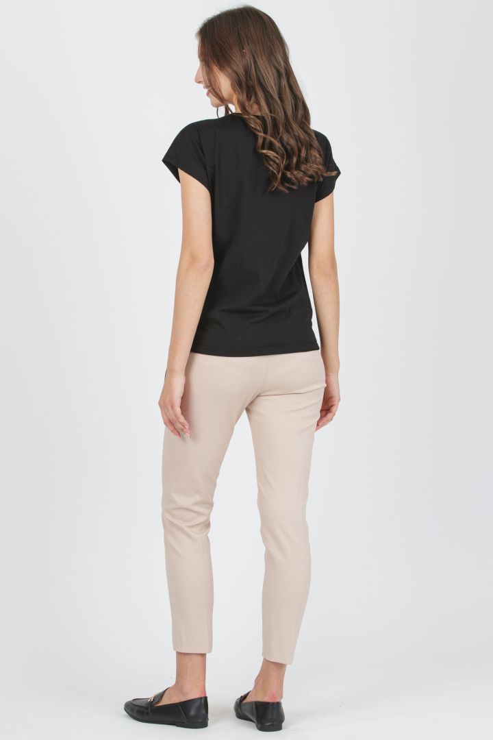 Umstandsshirt zum Knoten schwarz