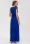 Preview: Maxi Maternity and Nursing Dress with Knot Detail Blue