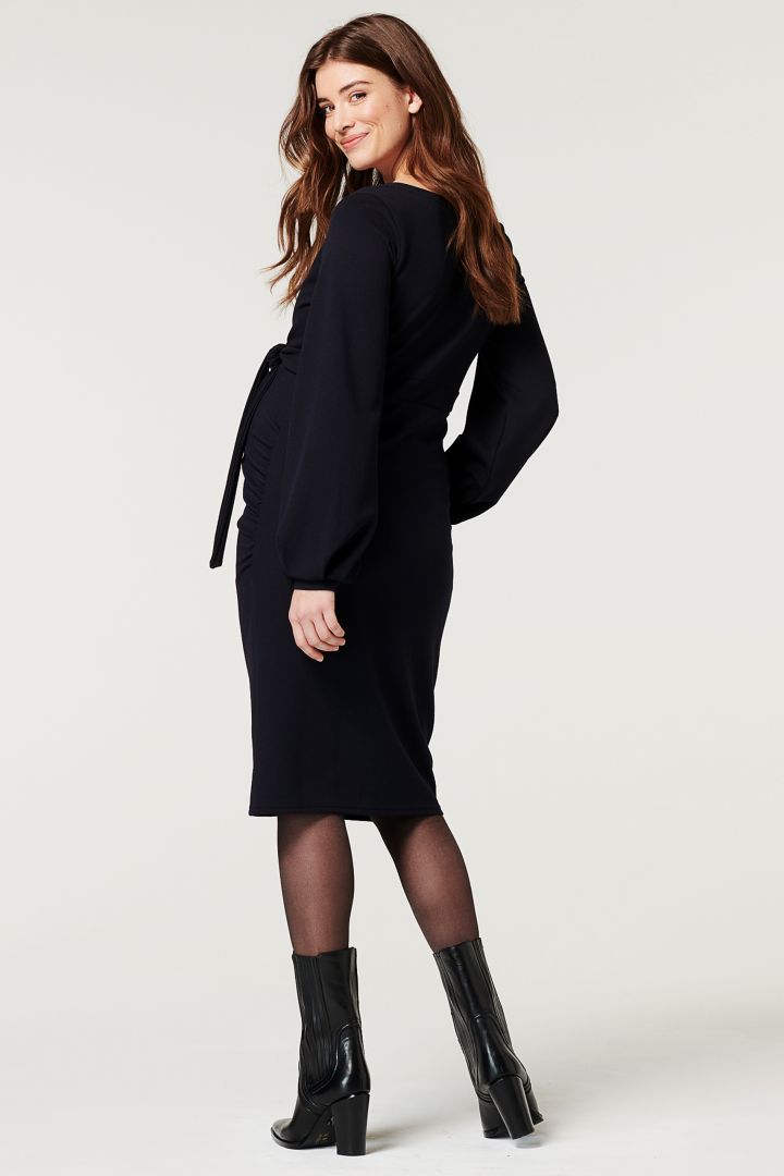 Eco Umstands- und Stillkleid mit Ballonärmeln