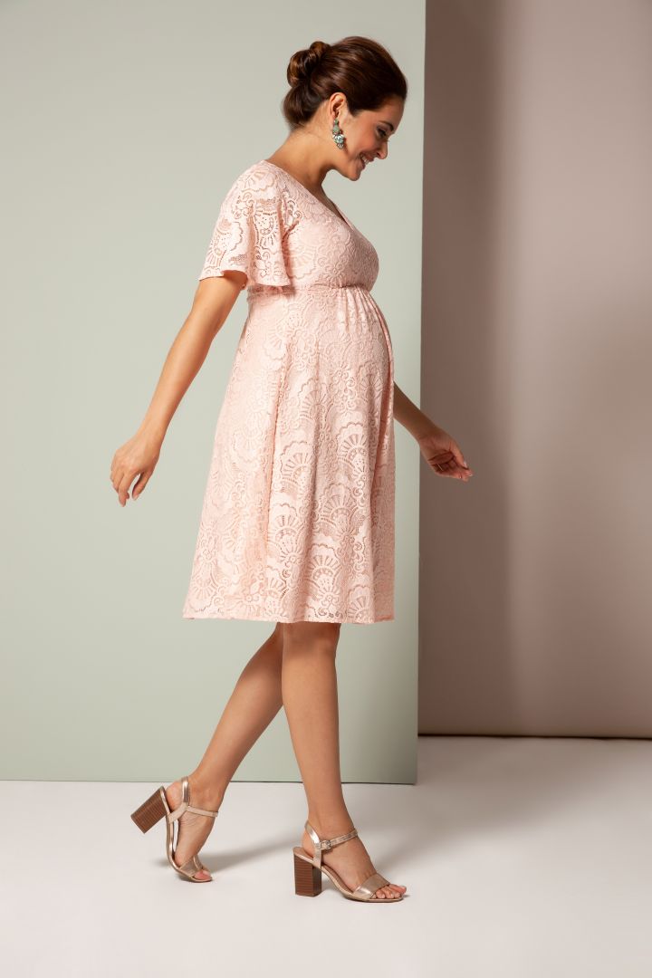 Umstandskleid mit Kimonoärmeln rosa