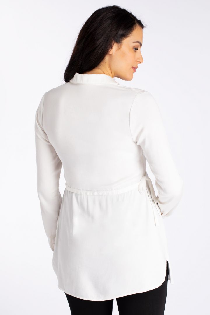 Maternity and Nursing Blouse with Empire Tie