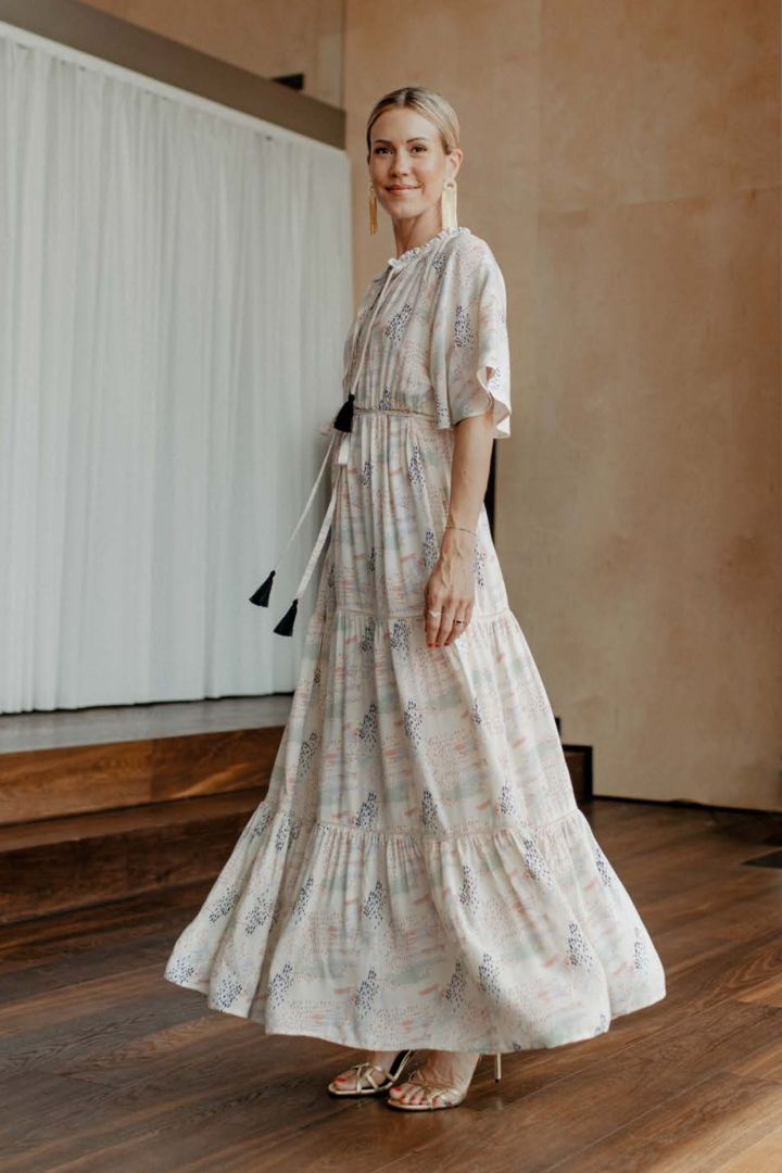 Maxi Umstands- und Stillkleid Iced Art