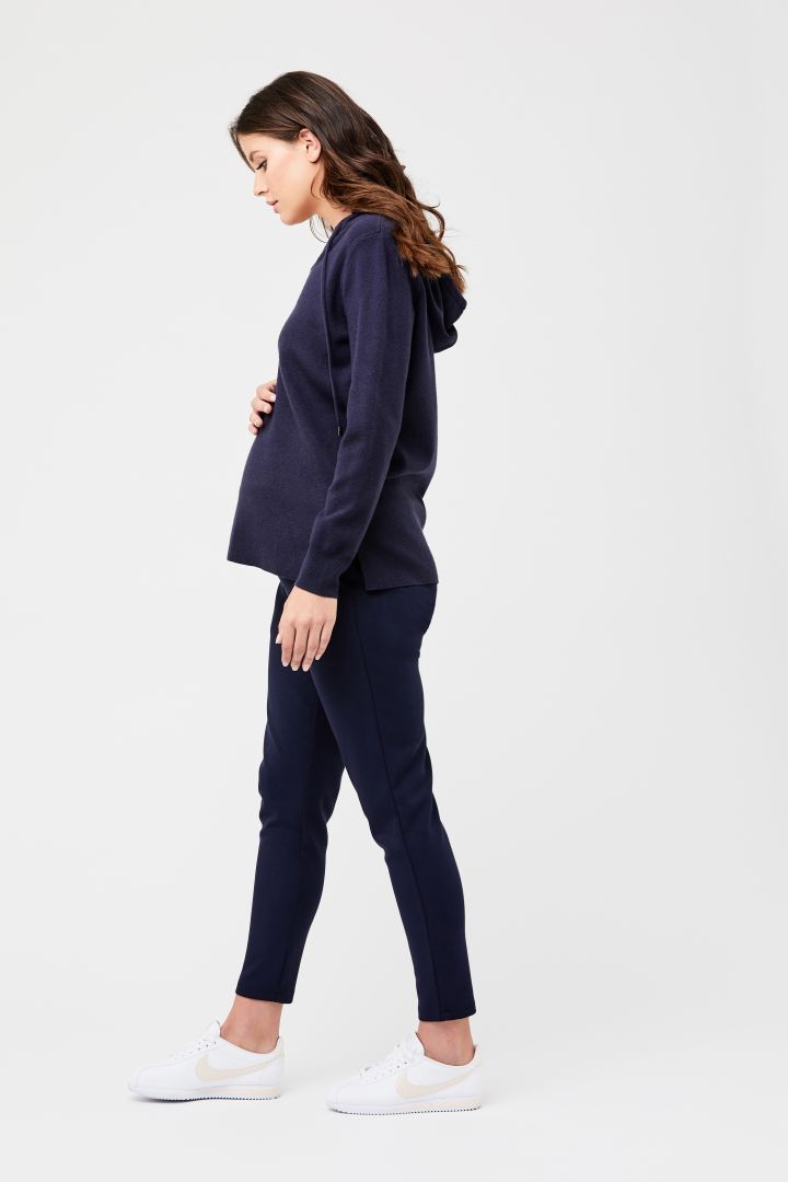 Slim-Fit Maternity Trousers navy