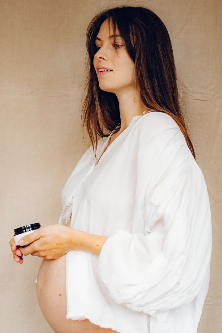 Mama Pflegende Babybauch Butter