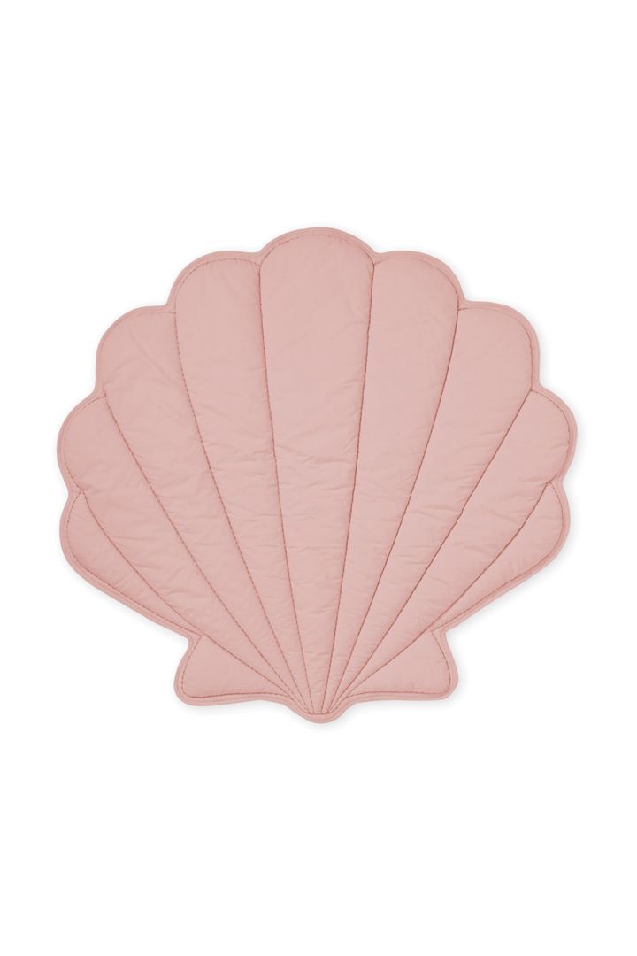 Organic Spielmatte und Krabbeldecke Muschel altrose