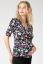 Preview: Cross-over Maternity and Nursing Shirt with Floral Print