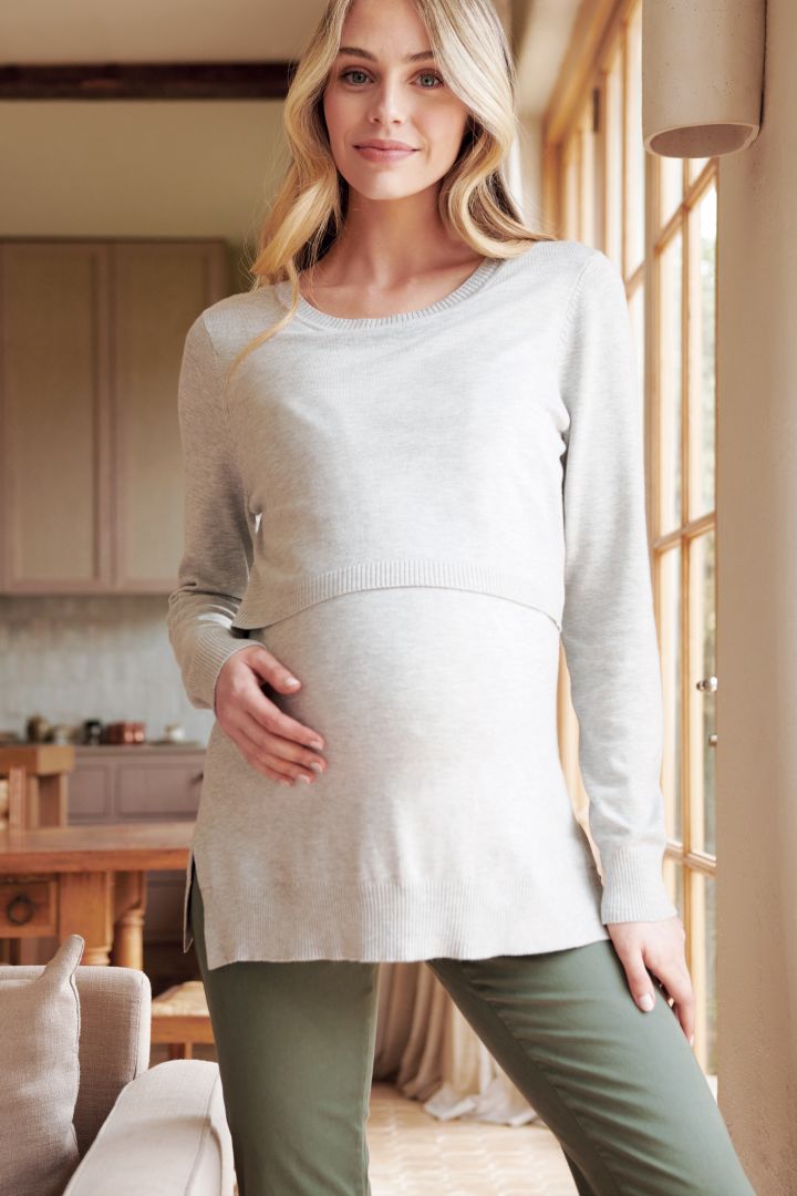 Drillich Umstandshose