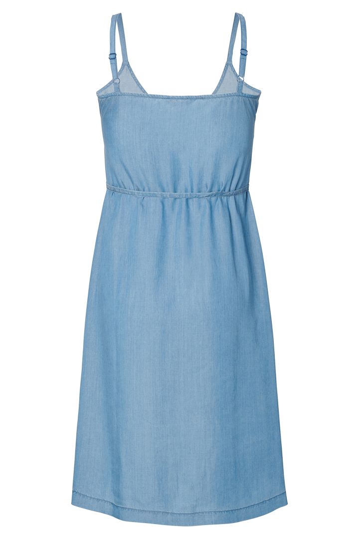 Tencel Maternity and Nursing Dress Medium Wash
