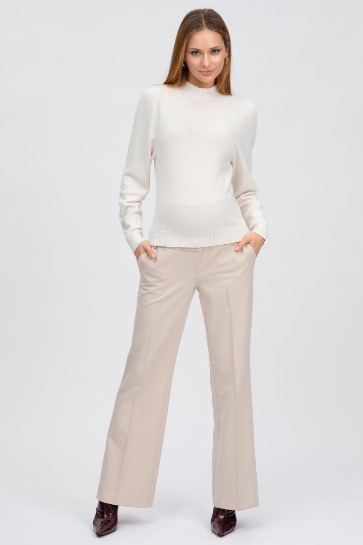 Wide Leg Umstandshose sand