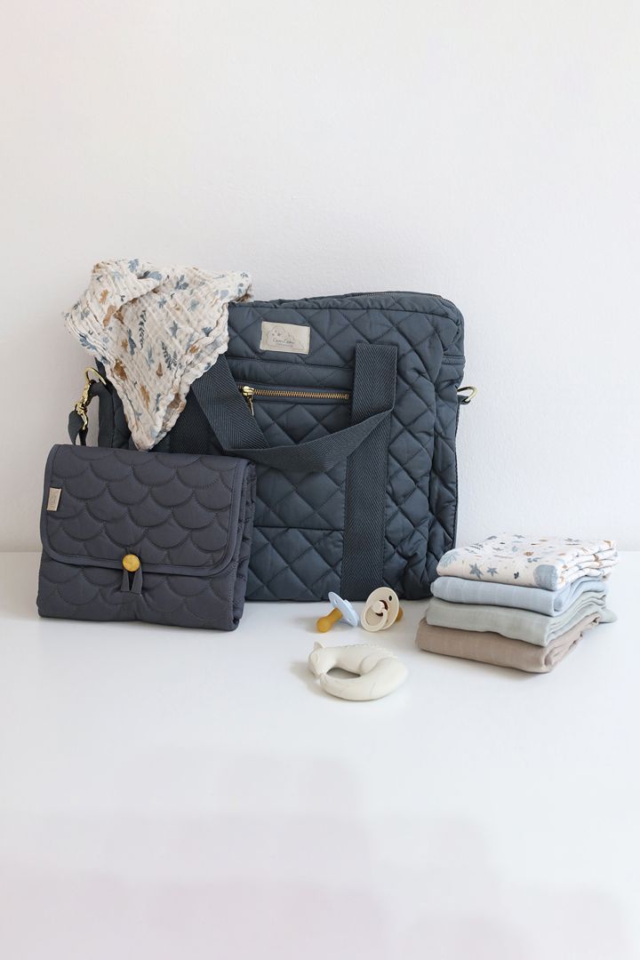 Eco Wickeltasche mit Stepp anthrazit