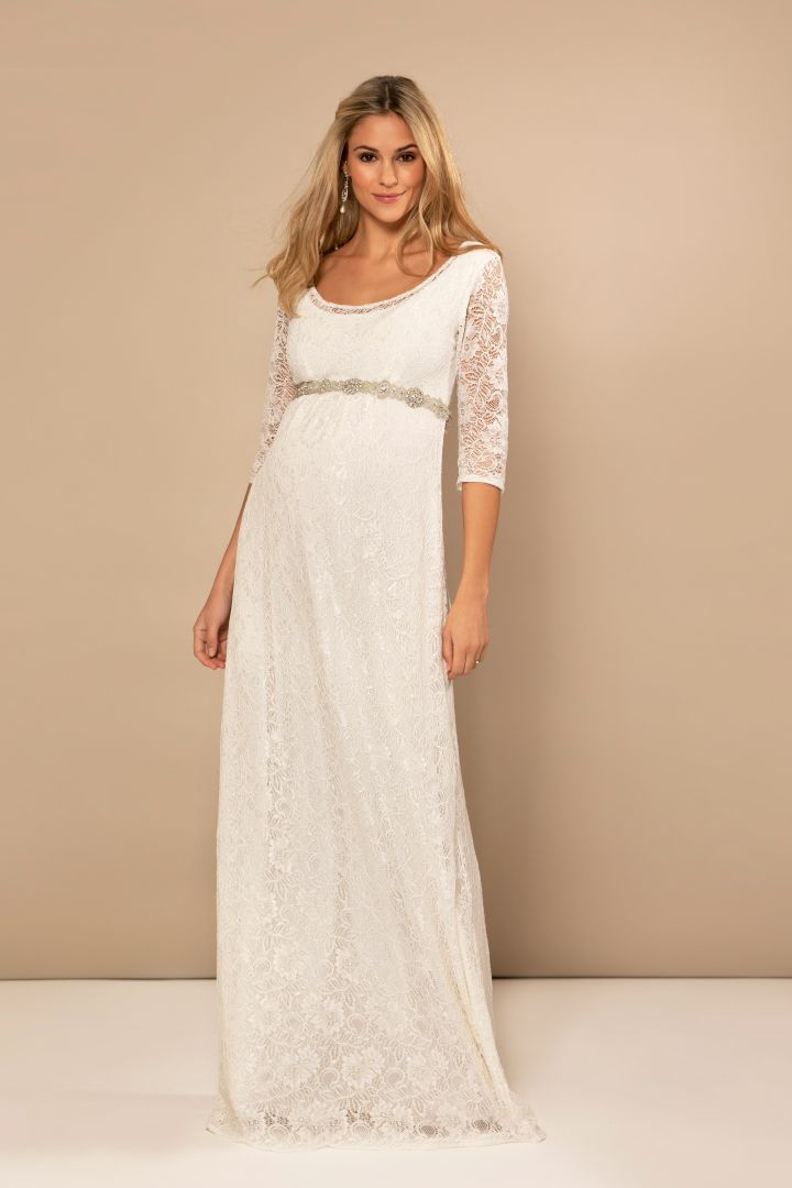 Umstandsbrautkleid lang