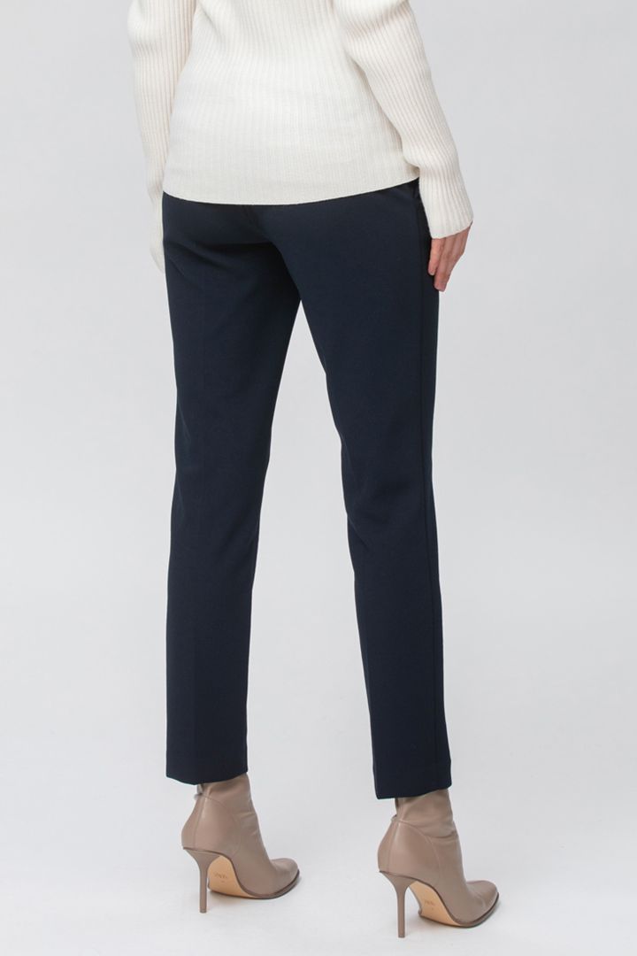 Business Umstandshose mit Bügelfalte dunkelblau