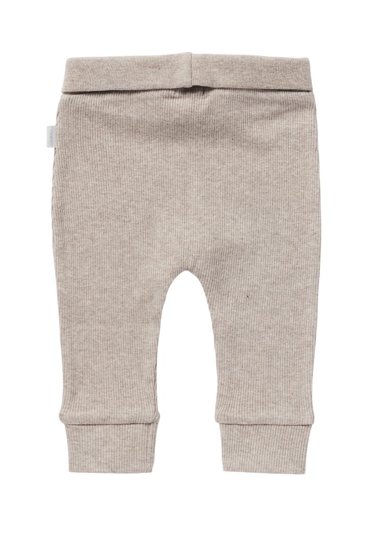 Rib Knit Baby Trousers taupe