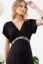 Preview: Maternity and Nursing Dress with Ethno RIbbon black