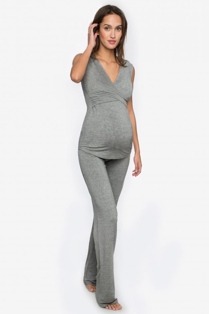 Maternity and Nursing Homewear 3 Pcs-Set grey