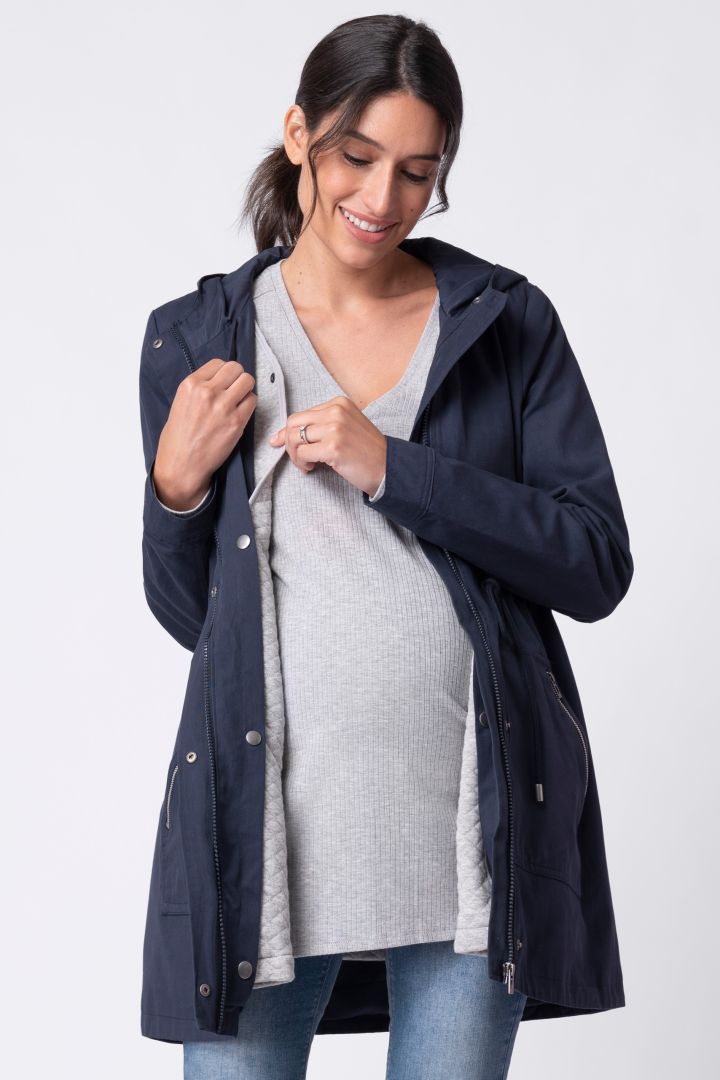 3 in 1 Utility Umstands- und Tragejacke navy