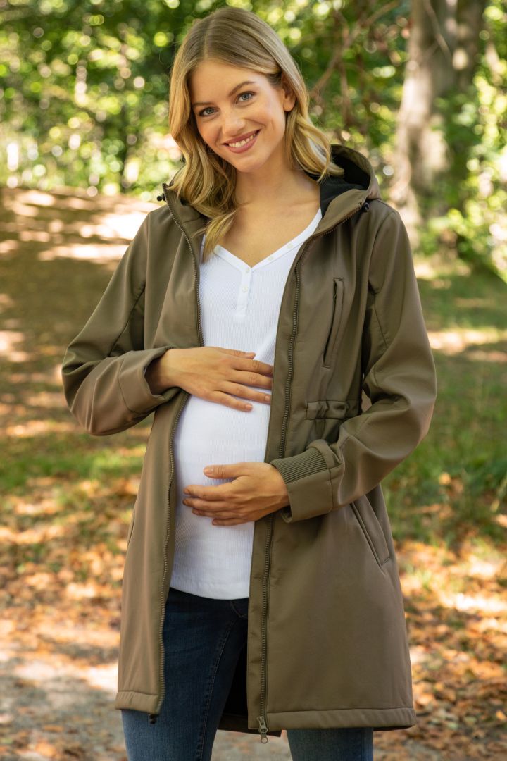 3 in 1 Umstands- und Tragejacke khaki